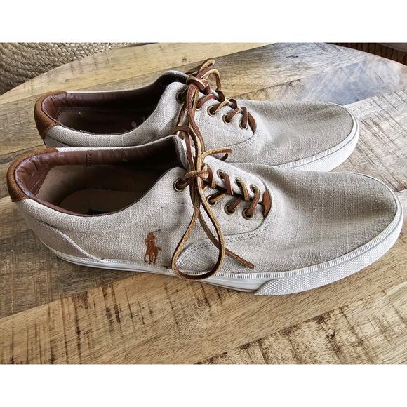 Ralph Lauren Other - Polo Ralph Lauren Men's Vaughn Canvas Sneaker Size 11D EUC
